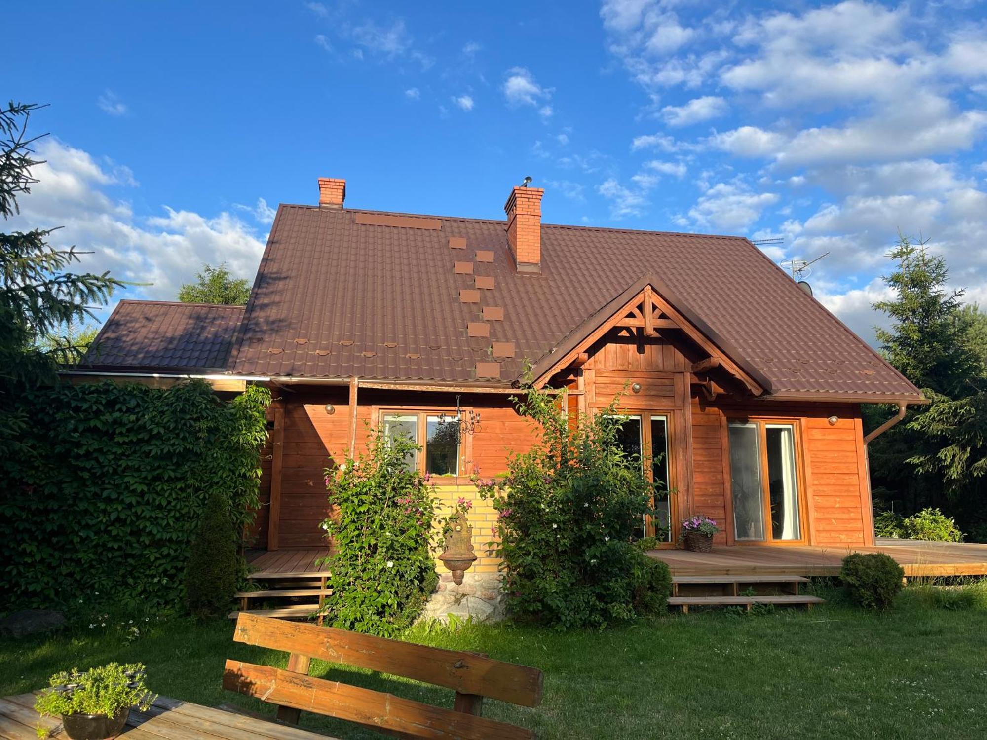 Villa Drewniany Dom W Cudownej Okolicy "Twoja Ostoja" à Brusy Extérieur photo